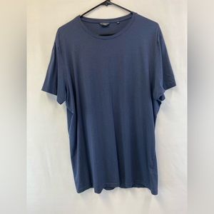 DAVID GANDY Autograph T Shirt XXL Cotton Modal Short Sleeve Dark Indigo Blue